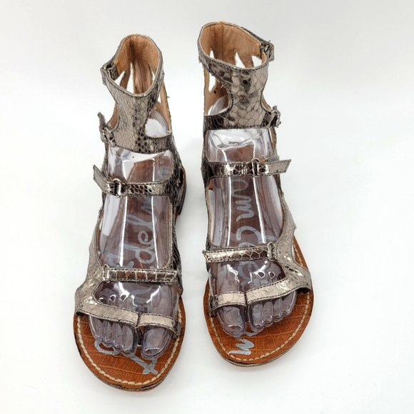 SAM EDELMAN GLADIATOR SANDALS. - Picture 5 of 7